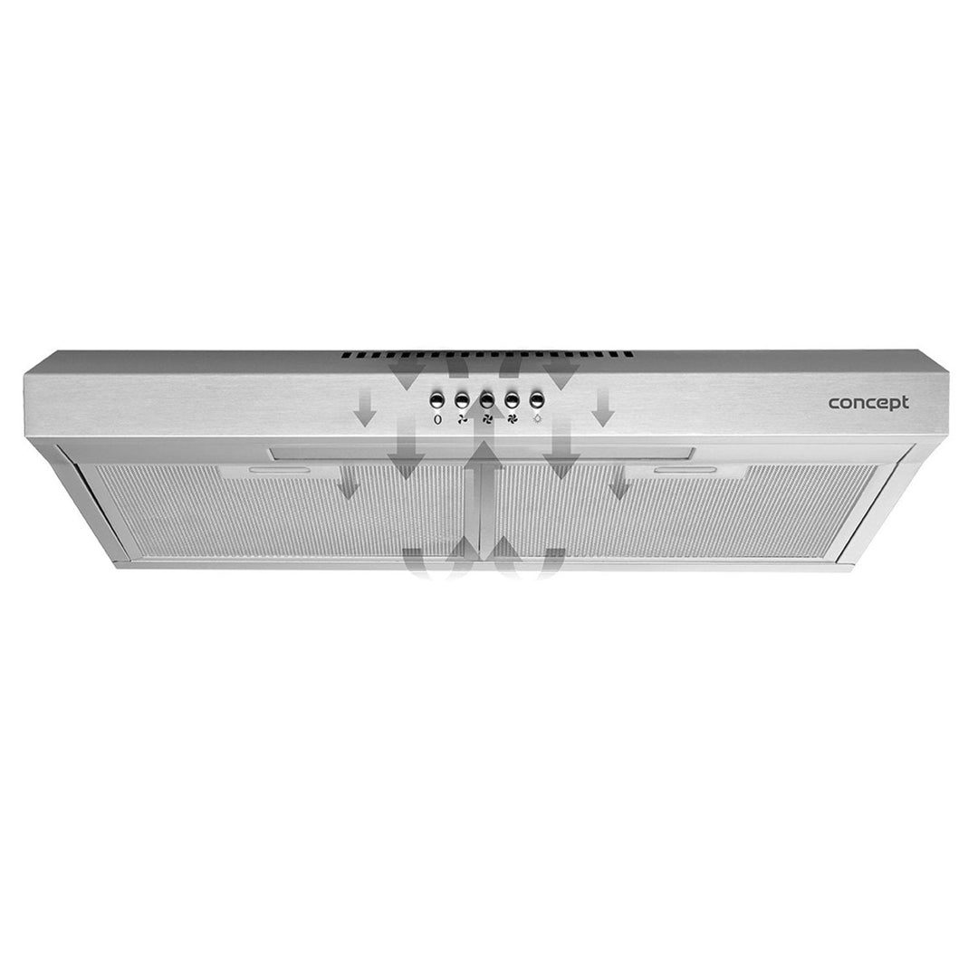 60cm Concept OPP1260ss under-cabinet hood 135 m3 / hour