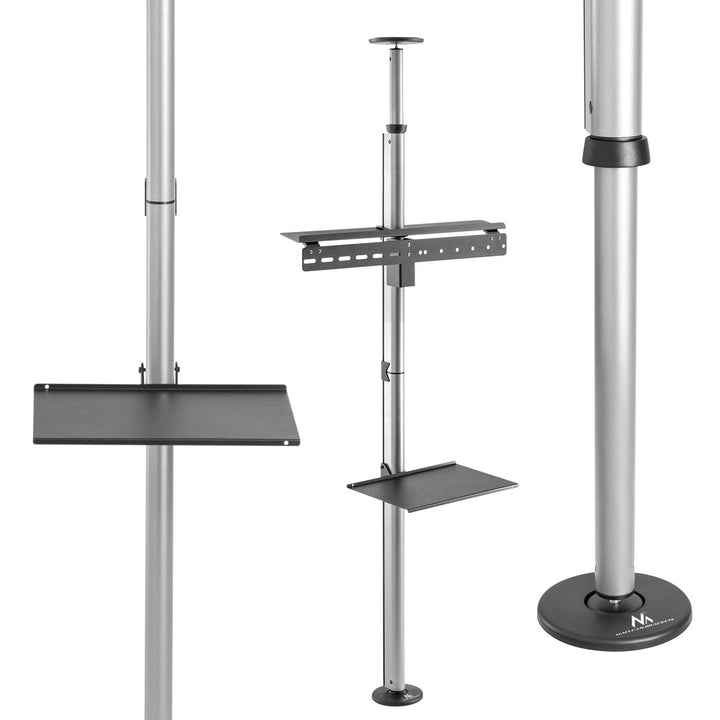 Maclean MC-791N Telescopic TV Bracket Ceiling &amp; Floor Mount Universal Holde 37 "- 70" 30 kg QLED OLED LED LCD DVD