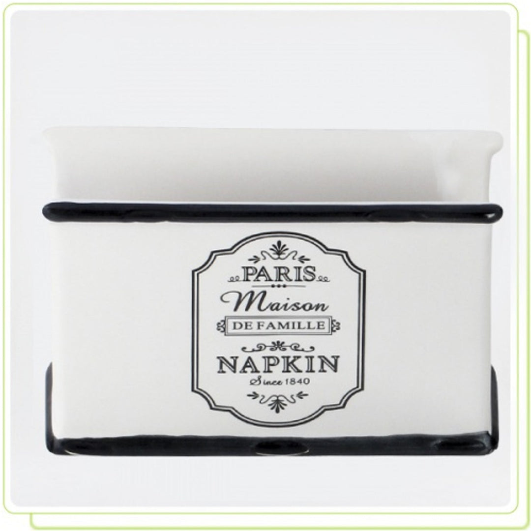Ceramic Napkin Holder Stand Dispenser Decorative Table Kitchen Dining Room