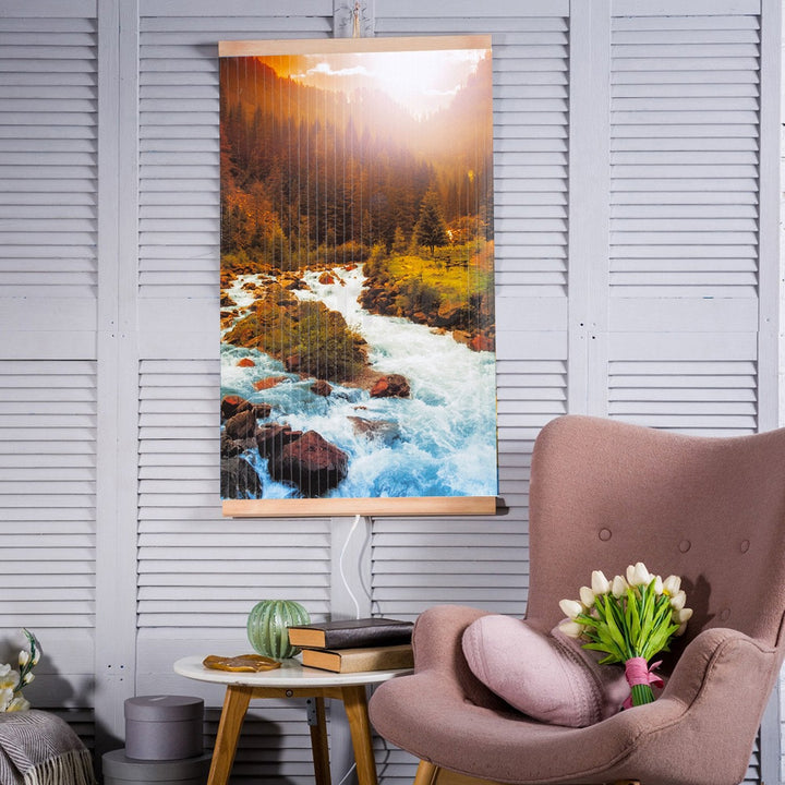 Infrared heater - flexible heating panel 430W TRIO pattern 10 river, dimensions 100x57cm with controller