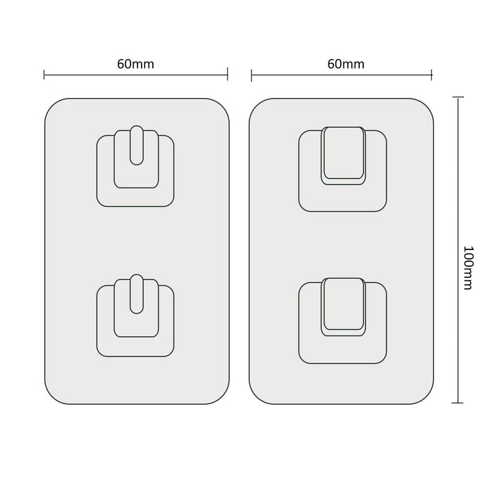 Promedix PR-475 Self-adhesive Mounting Kit For Dispenser Wall Mounting Compatible With PR-470