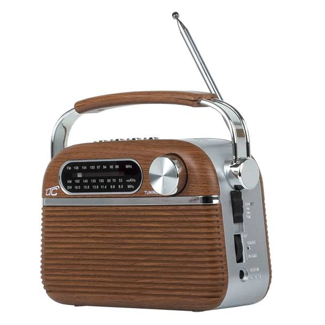 RETRO LTC PORTABLE RADIO NIDA BLUETOOTH, AM / FM / MP3 / USB / SD BUILT-IN BATTERY 1200 MAH