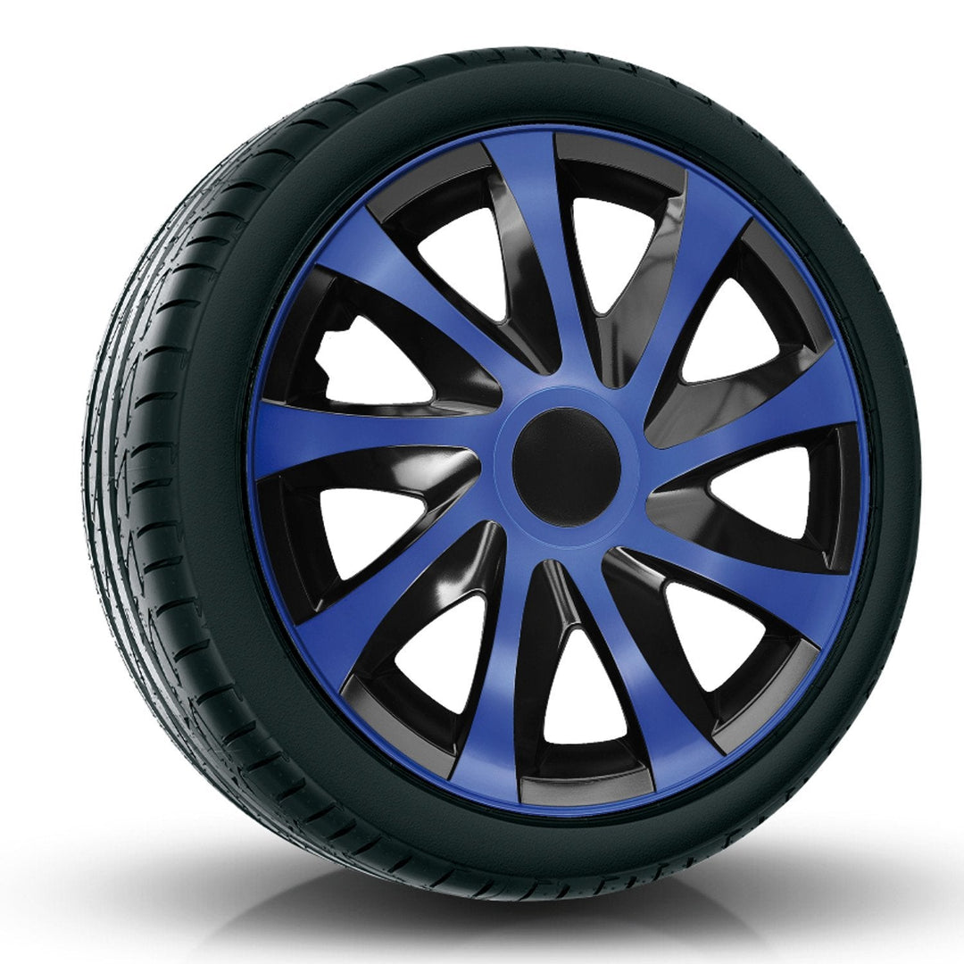 Set of hubcaps 14" DRACO blue-black 4 pieces