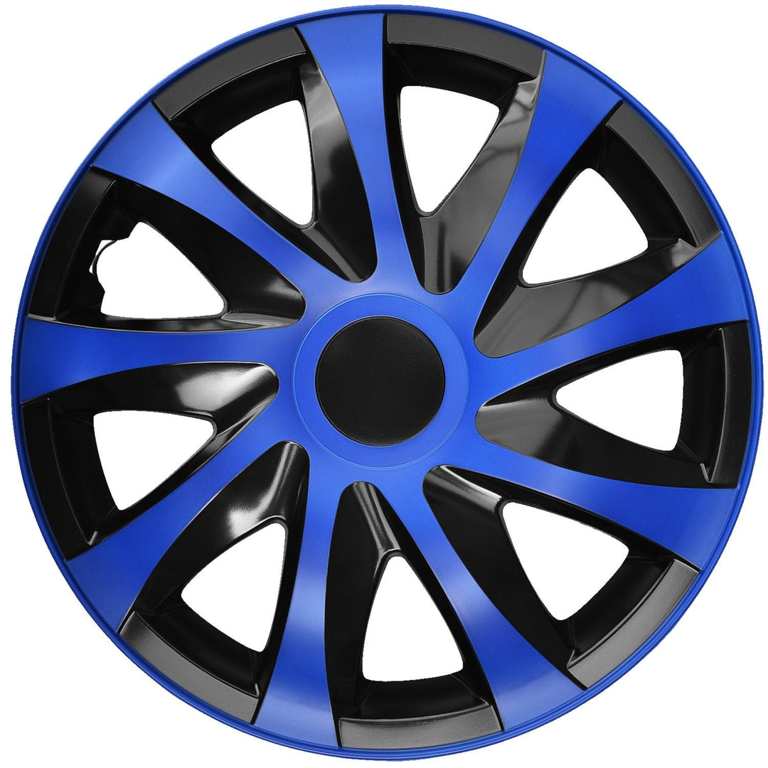 Set of hubcaps 14" DRACO blue-black 4 pieces