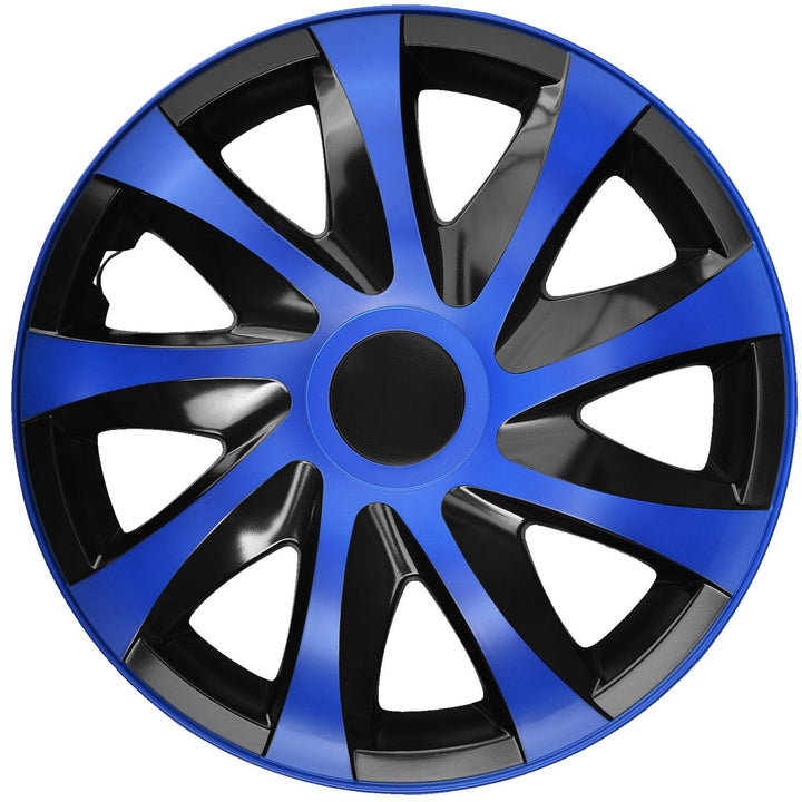 Set of hubcaps 14" DRACO blue-black 4 pieces
