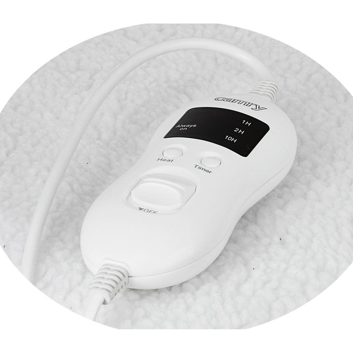 Camry CR 7422 Electric Blanket Warm Soft Fleece Timer LCD Remote Control Heat Washable 160 x 100 cm