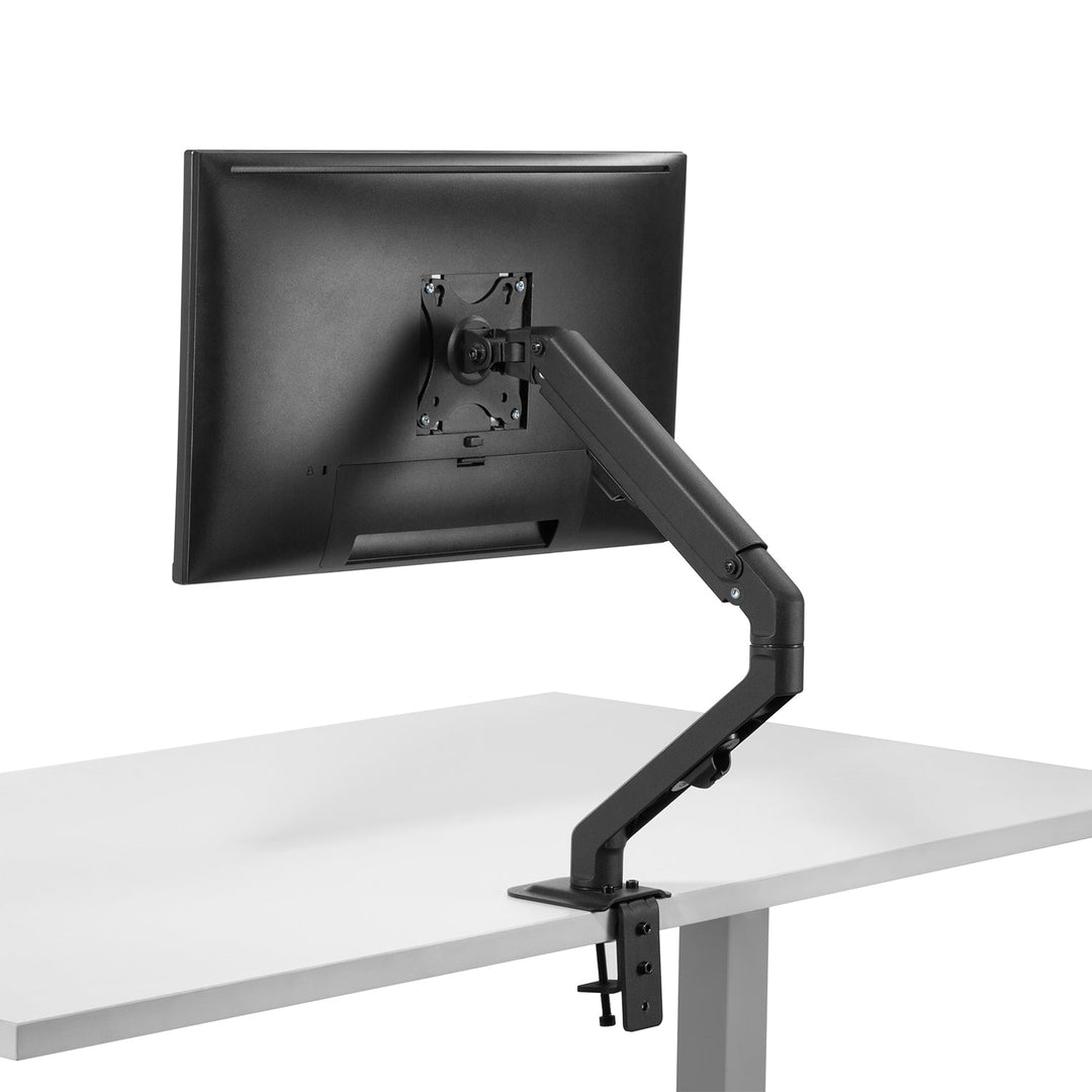 Maclean universal monitor desk mount, mechanical spring 17"-27" 7kg, VESA 75x75,100x100, MC-906