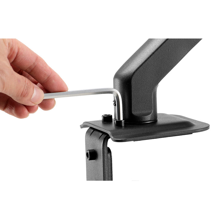Maclean universal monitor desk mount, mechanical spring 17"-27" 7kg, VESA 75x75,100x100, MC-906