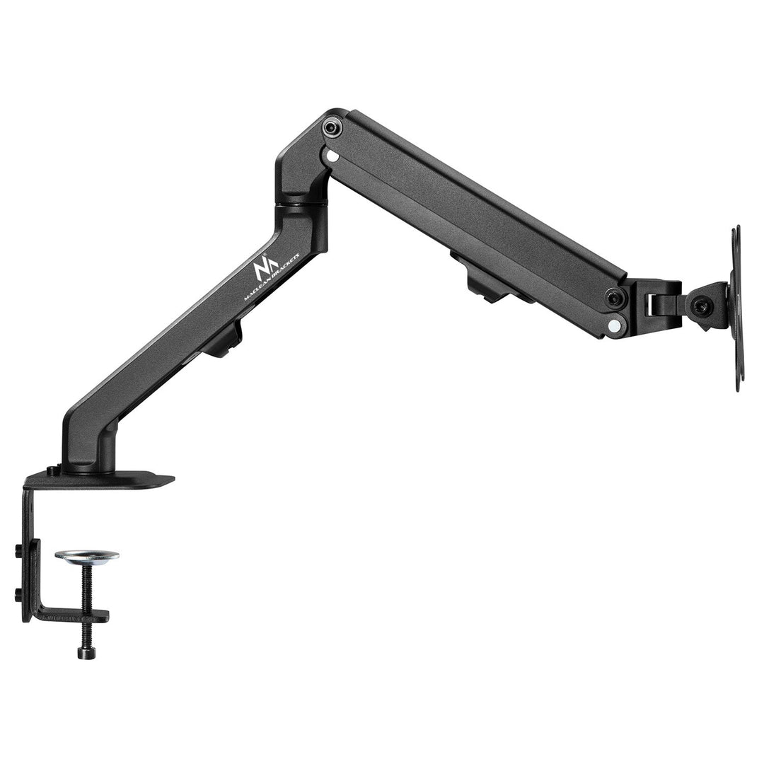 Maclean universal monitor desk mount, mechanical spring 17"-27" 7kg, VESA 75x75,100x100, MC-906