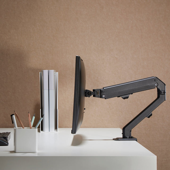 Maclean universal monitor desk mount, mechanical spring 17"-27" 7kg, VESA 75x75,100x100, MC-906