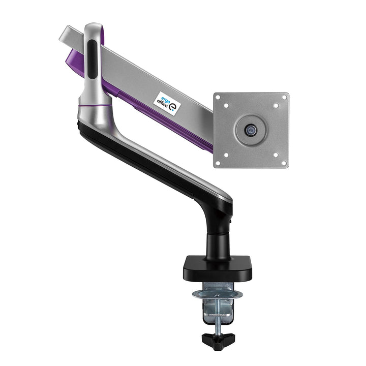 Ergo Office ER-436 1-Fold Premium Monitor Mount with Gas Spring 17"-32" Double Arm Desk Mount Monitor Arm Swivel Tilt Rotateable VESA 75x75 100x100 up to 9kg