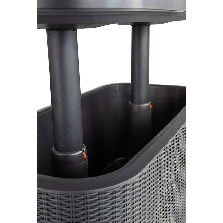 Keter garden bar 2in1 table, bar with a cooling container Bevy Cool Bar Rattan