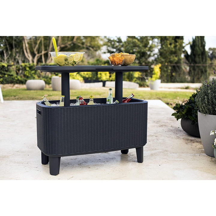 Keter garden bar 2in1 table, bar with a cooling container Bevy Cool Bar Rattan