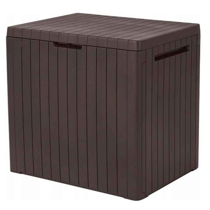 Keter City Brown 113L Garden Storage Deck Chest Patio Balcony Shed Garden UV Resistant