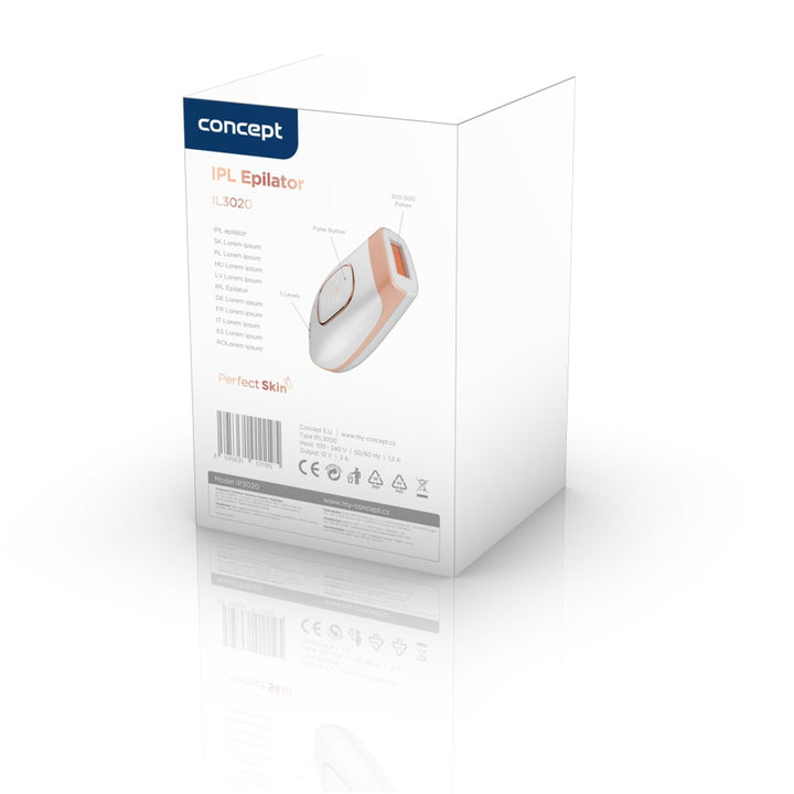 Concept Perfect Skin IPL epilator 2 modes 5 intensity levels IL3000