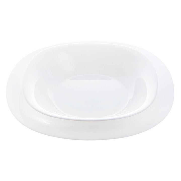 Luminarc Carine Neo White 18-Piece Dining Set 6x Dinner Plate, 6x Soup Plate, 6x Dessert Plate Rounded Square