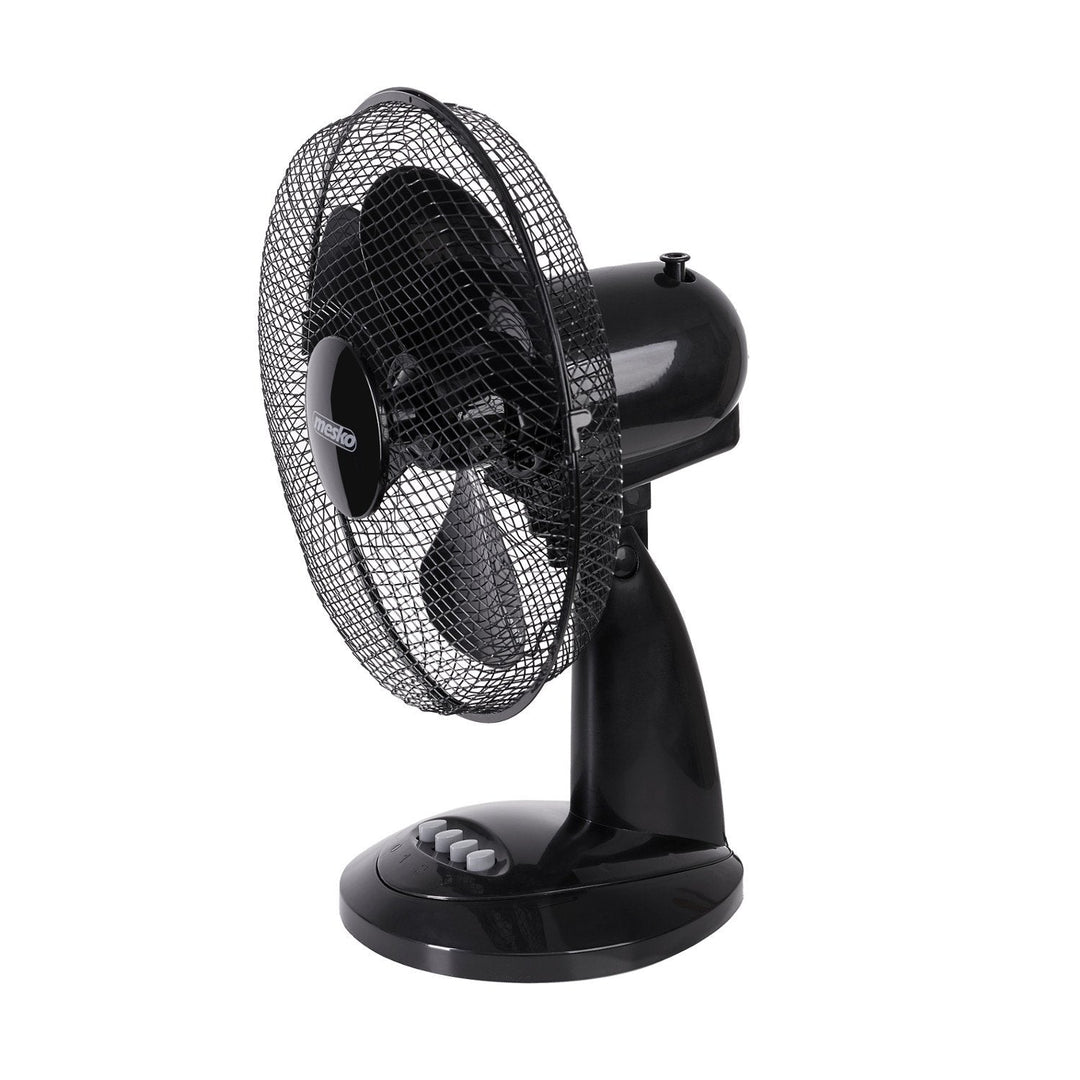 Desk fan 70W 30cm with 3 speed settings - Mesko MS 7309. Efficient airflow, compact design. Keep cool with ease.