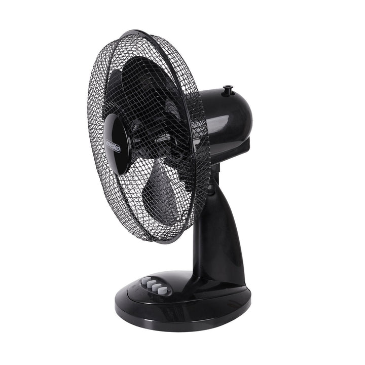 Desk fan 70W 30cm with 3 speed settings - Mesko MS 7309. Efficient airflow, compact design. Keep cool with ease.
