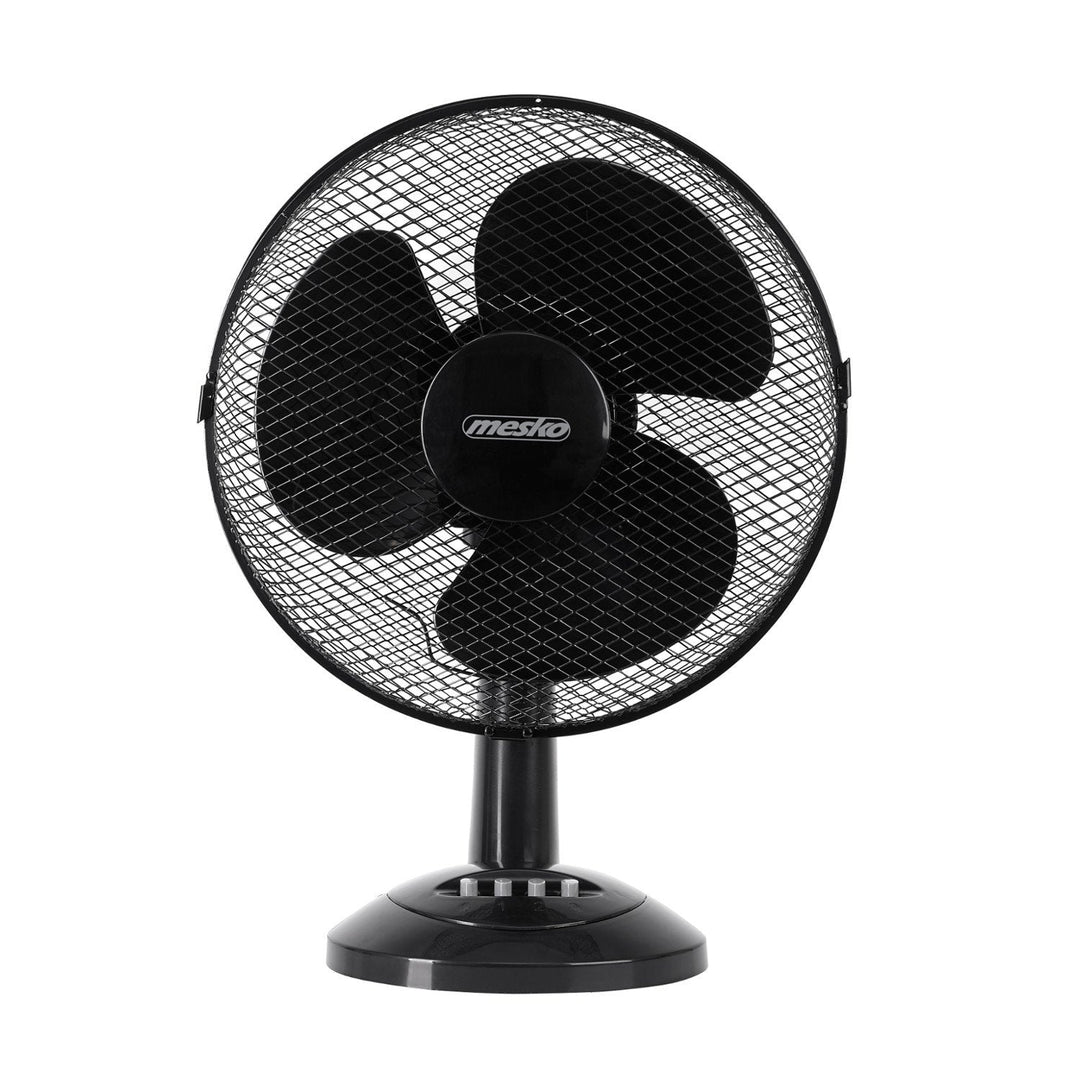 Desk fan 70W 30cm with 3 speed settings - Mesko MS 7309. Efficient airflow, compact design. Keep cool with ease.