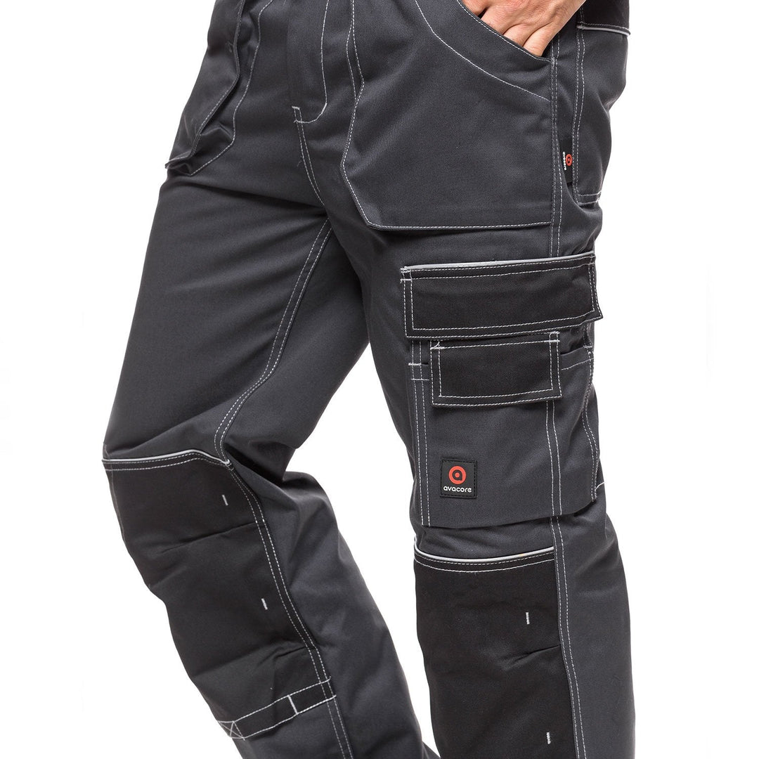 Avacore 08258_48 Work Waist Trousers Size 48 Gray and black