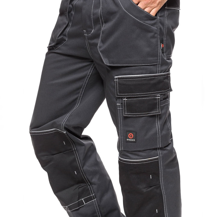 Avacore 08258_48 Work Waist Trousers Size 48 Gray and black