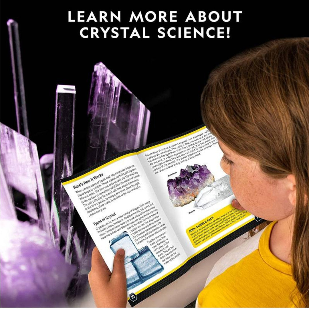 National Geographic - Purple Crystal Growing Lab Kit - Amethyst - Grow Amazing Crystals at Home