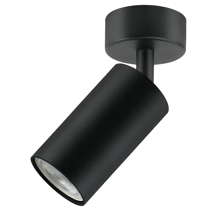 Maclean MCE451 B Ceiling and Wall Lamp Spot Moving Aluminium, 1xGU10, 55x100mm, matte black