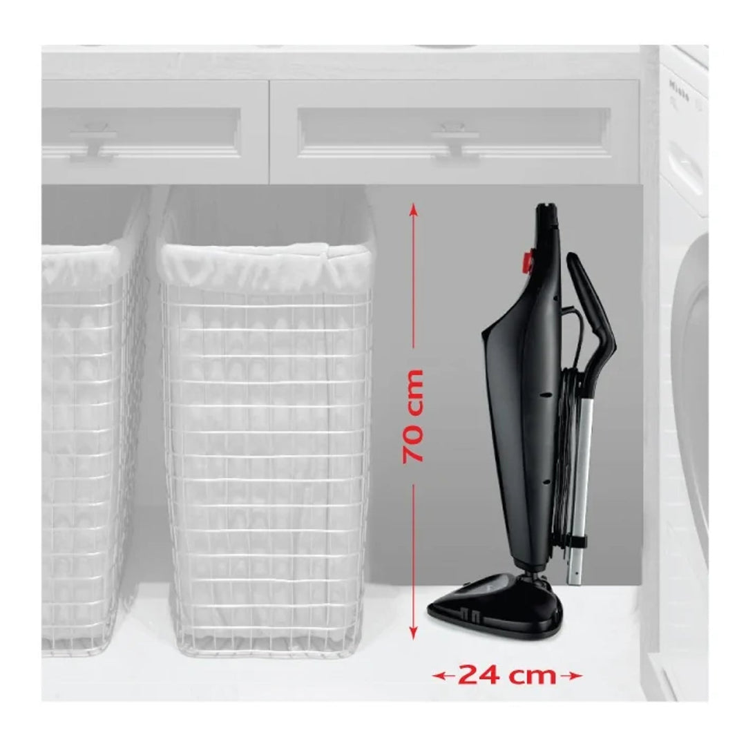 Vileda 168917 Steam Plus 3.0 Electric Steam Mop with 2x Microfibre Replacement Pads, Carpet Cleaning (EU plug)