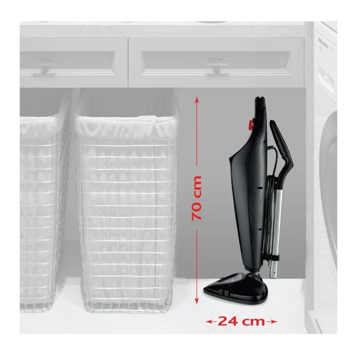 Vileda 168917 Steam Plus 3.0 Electric Steam Mop with 2x Microfibre Replacement Pads, Carpet Cleaning (EU plug)
