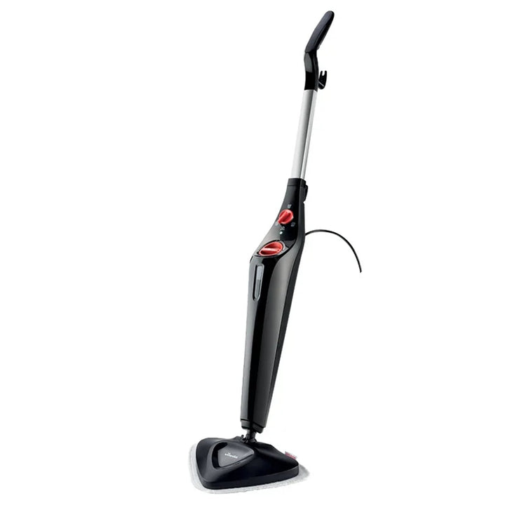 Vileda 168917 Steam Plus 3.0 Electric Steam Mop with 2x Microfibre Replacement Pads, Carpet Cleaning (EU plug)