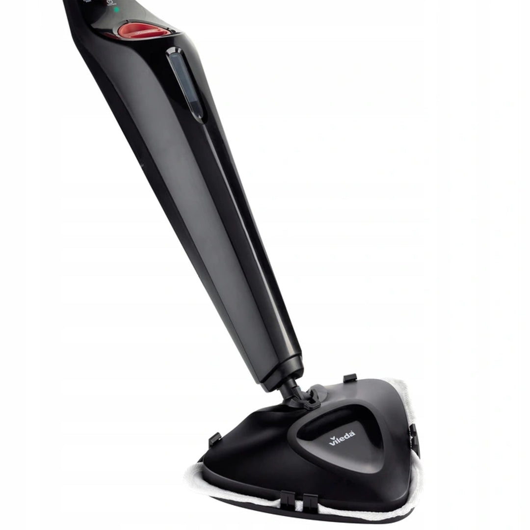 Vileda 168917 Steam Plus 3.0 Electric Steam Mop with 2x Microfibre Replacement Pads, Carpet Cleaning (EU plug)