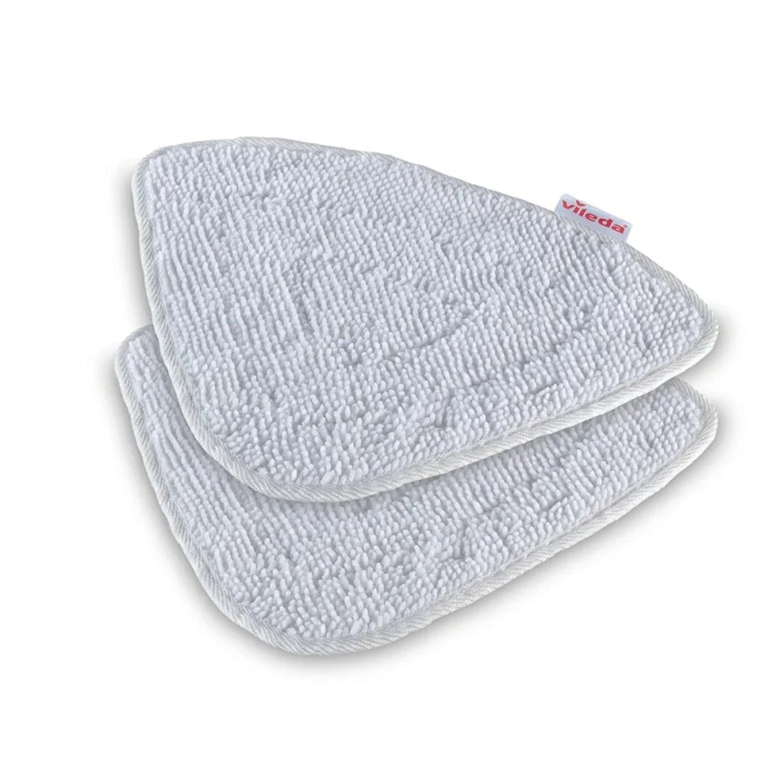 Vileda 168917 Steam Plus 3.0 Electric Steam Mop with 2x Microfibre Replacement Pads, Carpet Cleaning (EU plug)