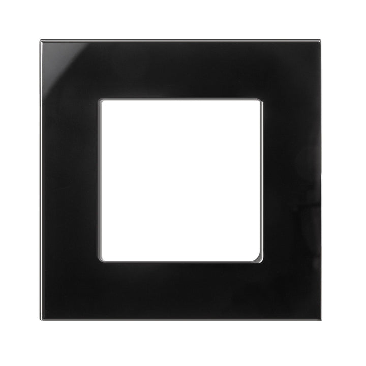Maclean Glass Frame, single, black, 86x86mm, MCE730B
