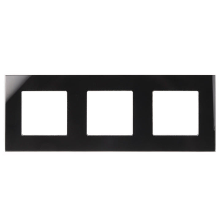Maclean Glass Frame, triple, black, 228x86mm, MCE731B