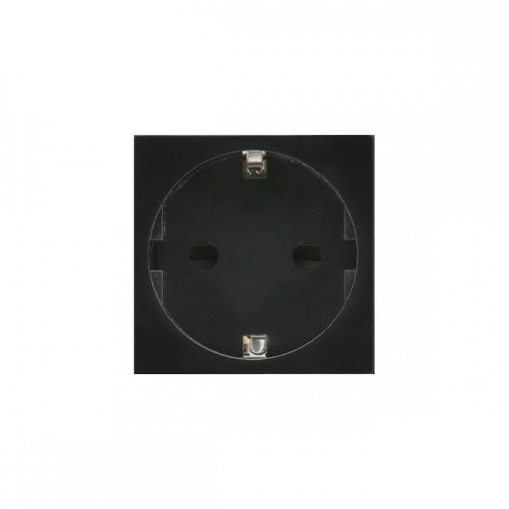 Maclean F-type (German) socket, fits glass frames, black MCE719B