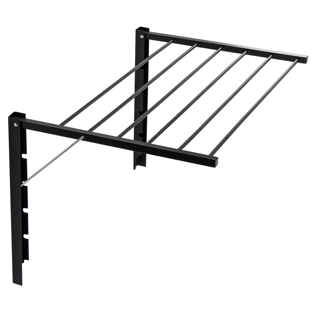 Majka wall-mounted clothes dryer wall-mounted drying rack (80cm, Black)
