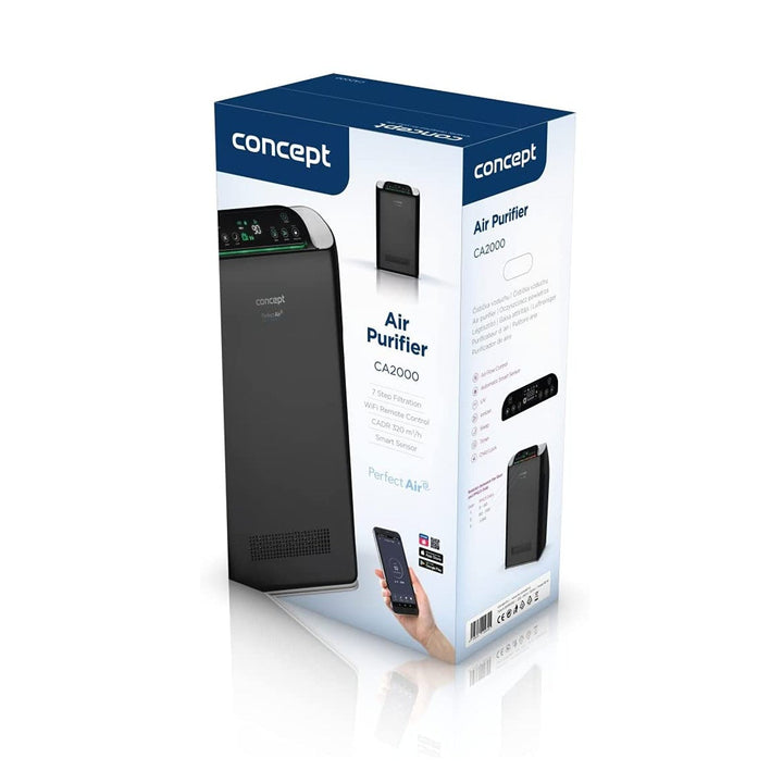 CONCEPT CA2000 Air Purifier Smart Perfect 3 Speeds Quiet Light Mobile App Remote Control Timer