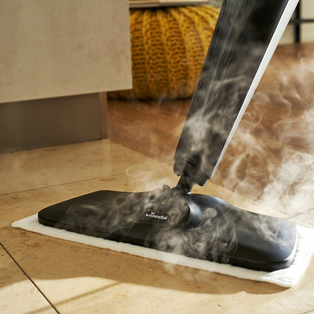 VILEDA 168935 Vileda Steam Mop Steam XXL Set 3.0 Folding Carpet Cleaning Pad Rotating Washable (EU PLUG)