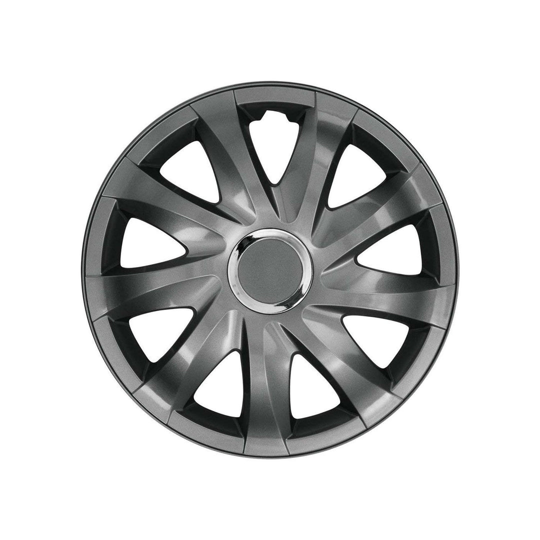 NRM 14" Hubcaps Wheel Covers Trims Car 4 PCS Set Gold &amp; Black Matt
