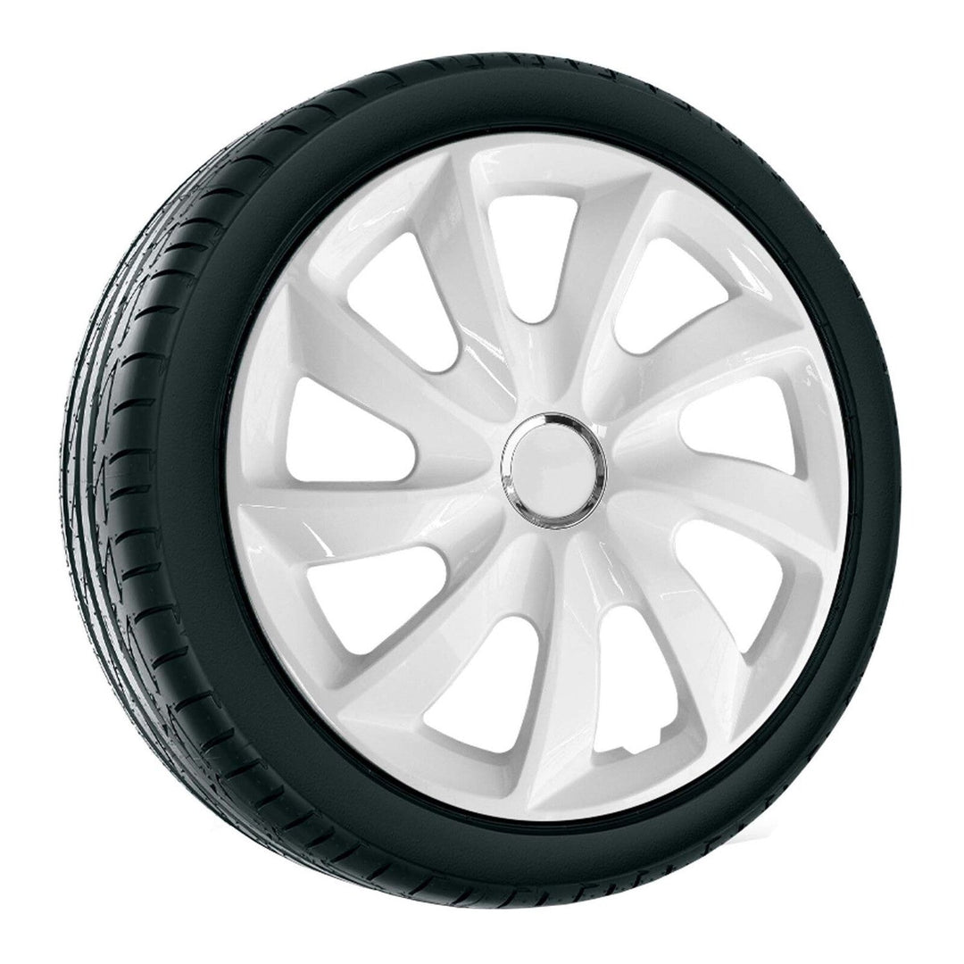 Hubcaps 16'' NRM STIG WHITE LACQUERED white 4 pieces