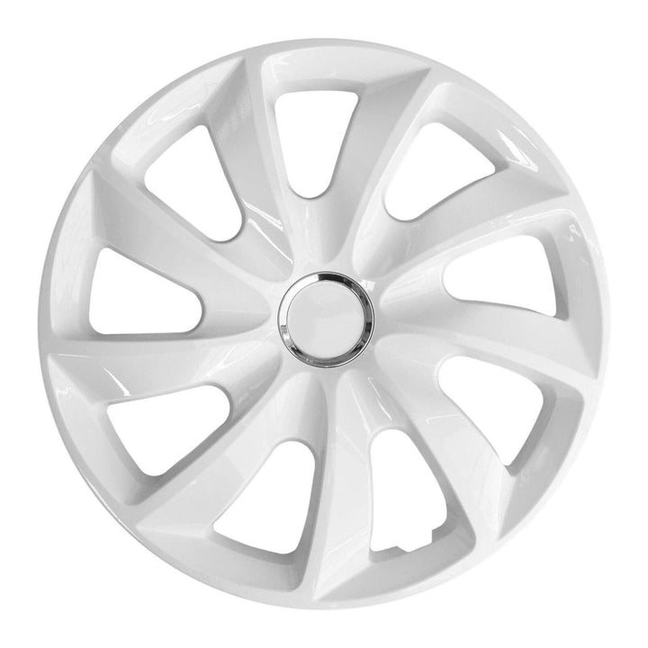 Hubcaps 16'' NRM STIG WHITE LACQUERED white 4 pieces