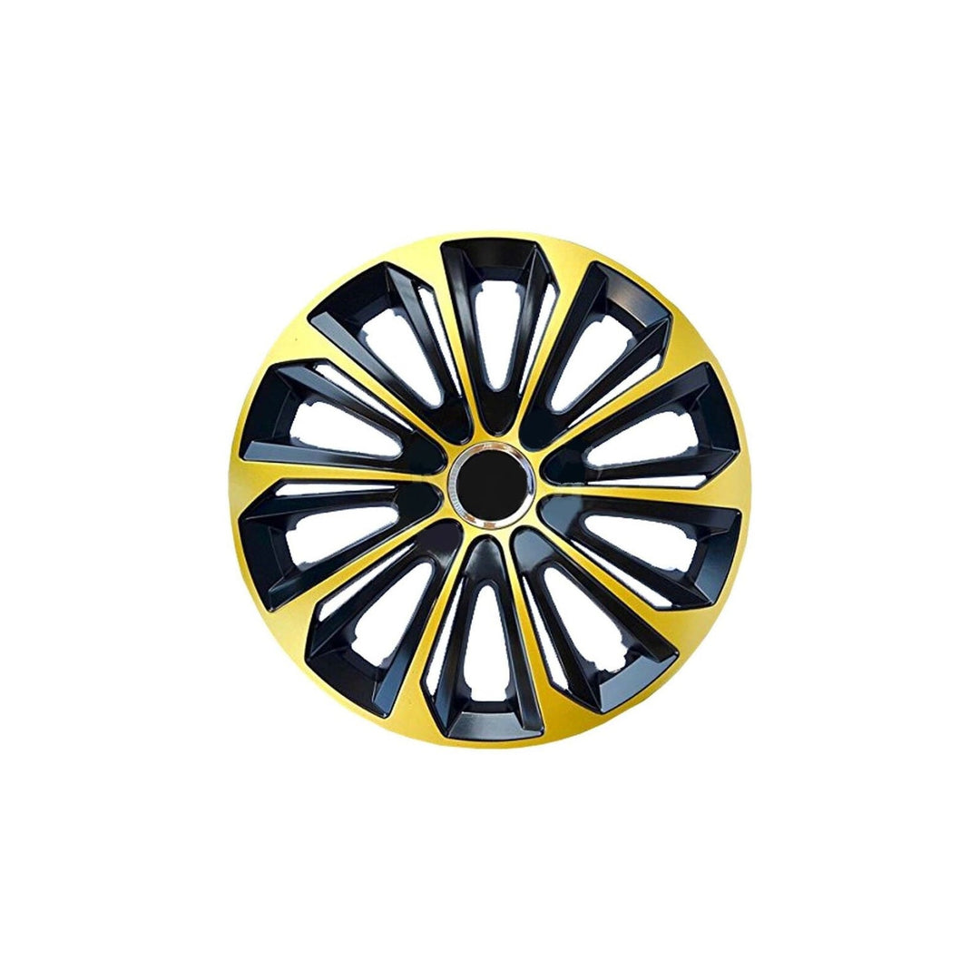 NRM EXTRA STRONG GOLD BLACK 16'' gold-black hubcaps 4 pieces