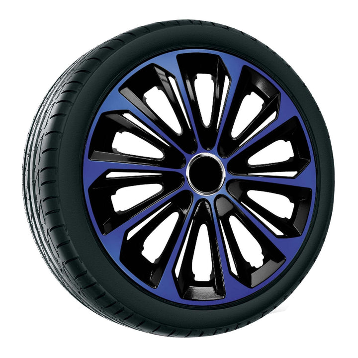 NRM EXTRA STRONG BLUE BLACK 15'' hubcaps blue-black 4 pieces
