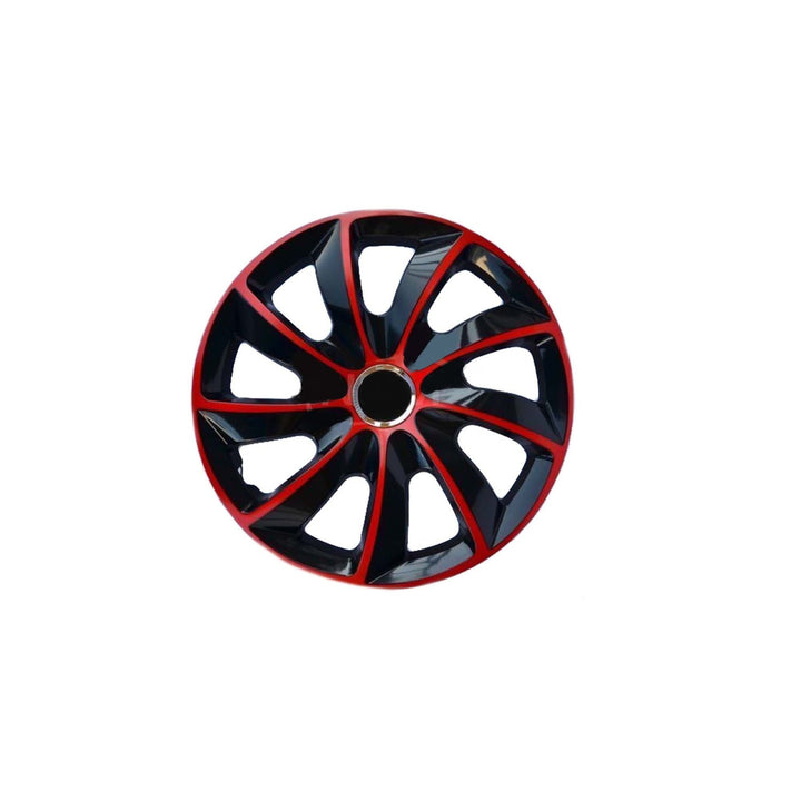 Hubcaps 14'' NRM EXTRA STIG RED BLACK red-black 4 pieces