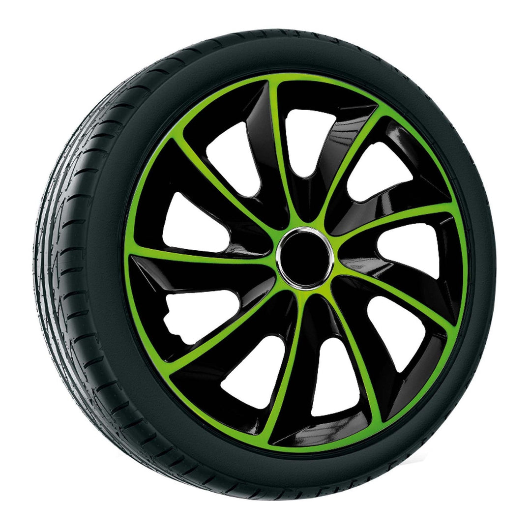 Hubcaps 16'' NRM EXTRA STIG GREEN BLACK green-black 4 pieces