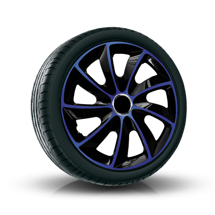 NRM EXTRA STIG BLUE BLACK 15" hubcaps 4 pieces