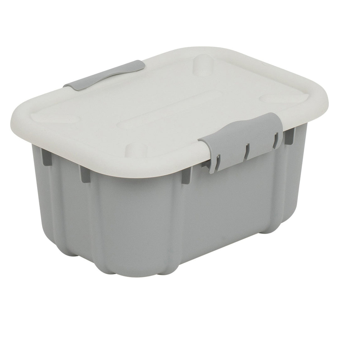 BranQ Velur 3.6L storage container with lid light grey
