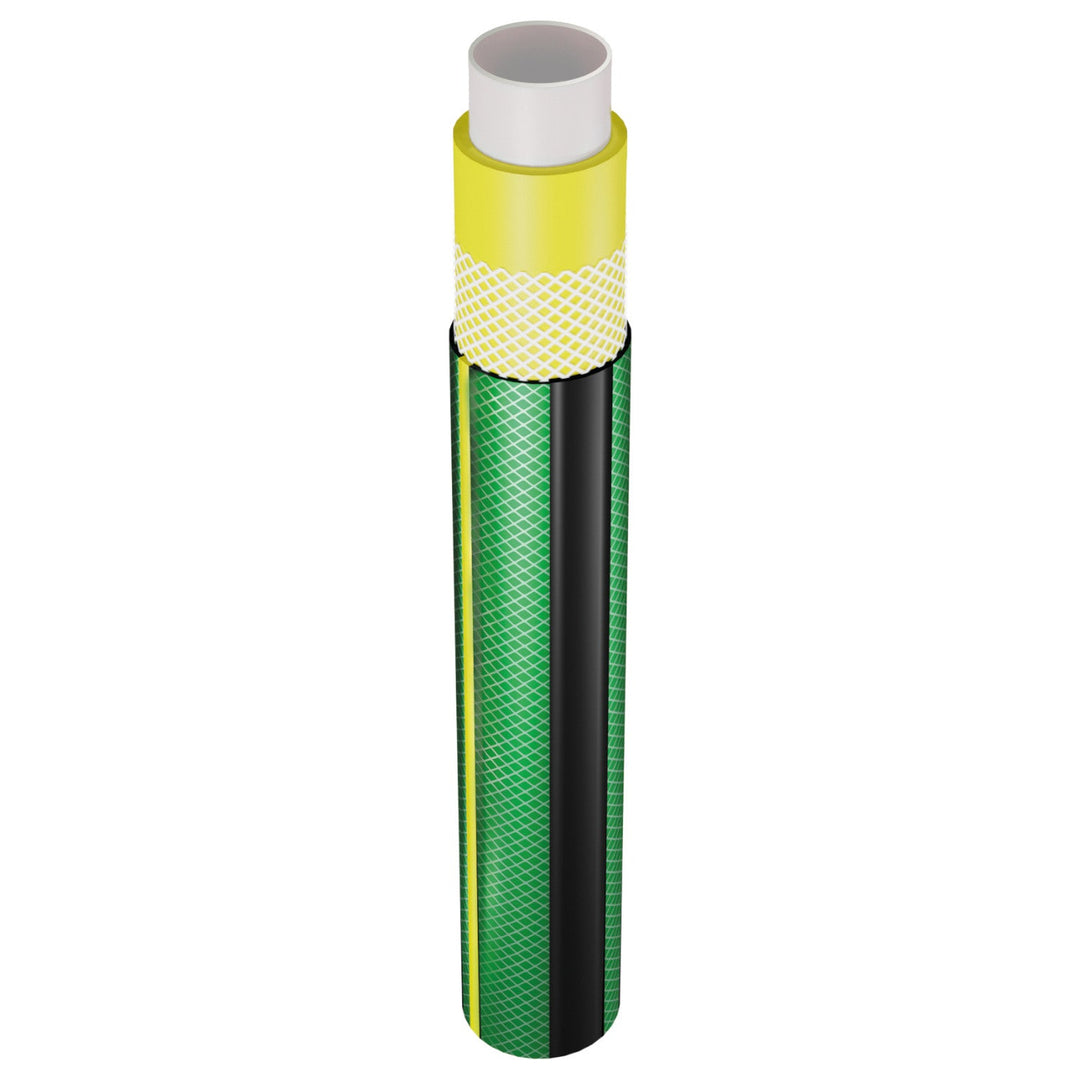4 Ply Water Hose Anti Twist Garden Hose Garden Watering Flexible Flexible Hose Polyester Cross Braid UV Resistant 27 Bar 3/4" 20m