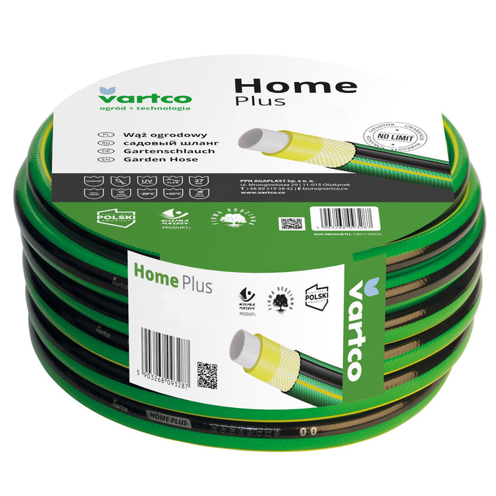 4 Ply Water Hose Anti Twist Garden Hose Garden Watering Flexible Flexible Hose Polyester Cross Braid UV Resistant 27 Bar 3/4" 30m