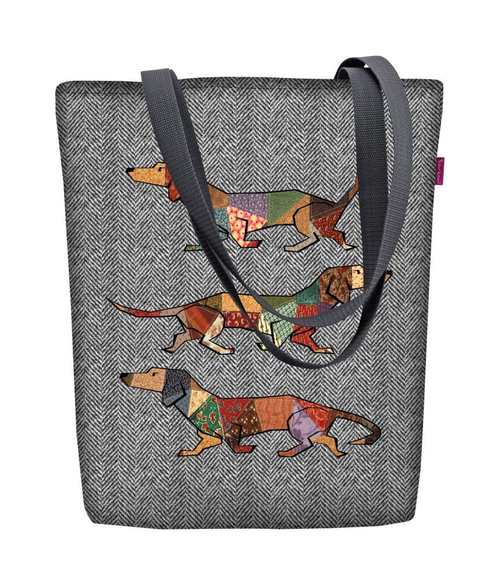 Canvas shoulder bag, zipper closure, dimensions 36x40cm, Joker print design